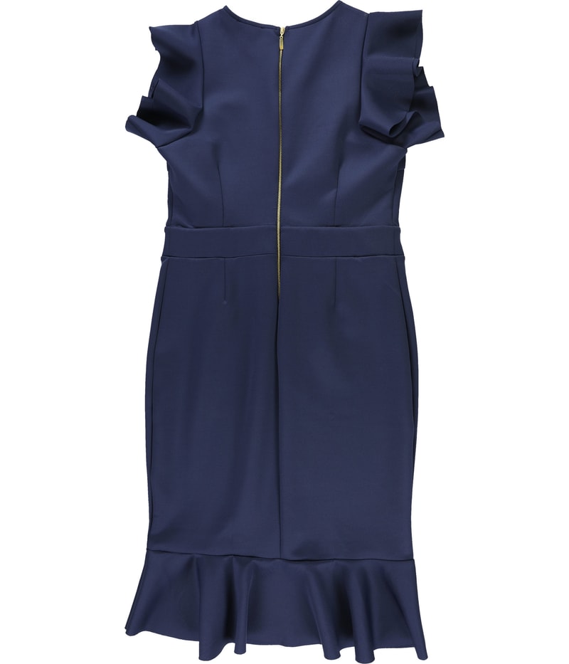 VENUS Womens Flutter sleeve Midi Dress