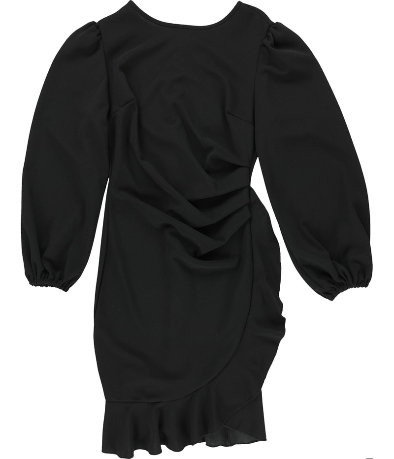 IWEMEK Womens Pleaded Ruffled Dress
