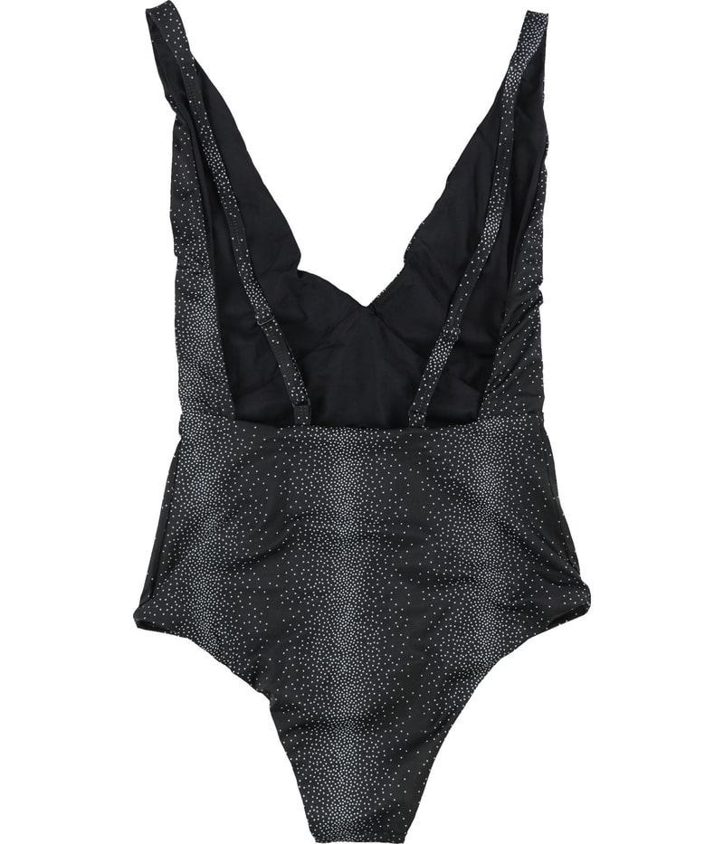 Tavik Womens Open Back One Piece Tank Swimsuit in White and Black, image 2 of 2
