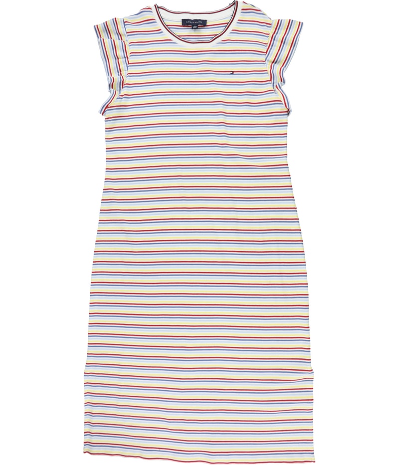 Tommy Hilfiger Womens Striped Shirt Dress Midi Dress