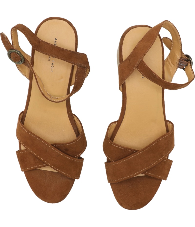 American Eagle Womens Thick Strap Espadrille Sandals
