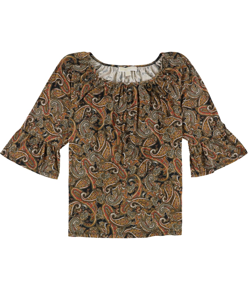 Michael Kors Womens Paisley Print Shell Blouse