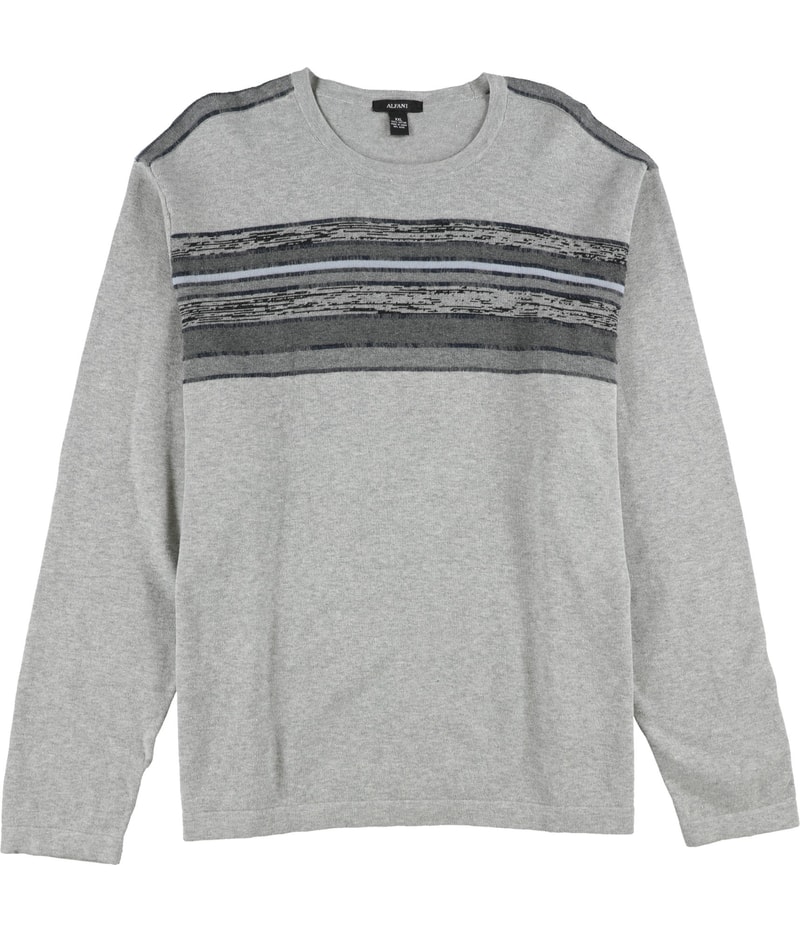 Alfani Mens Stripped Pullover Sweater