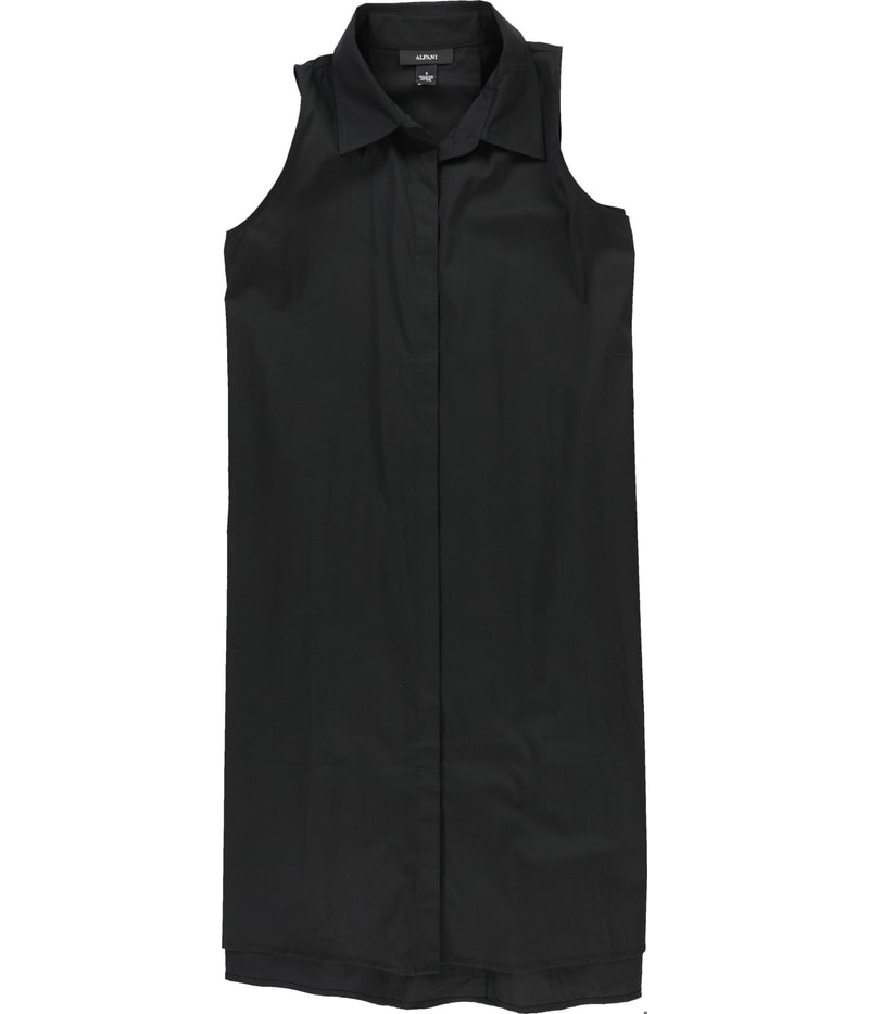 Alfani Womens Collared Button Down Shift Dress
