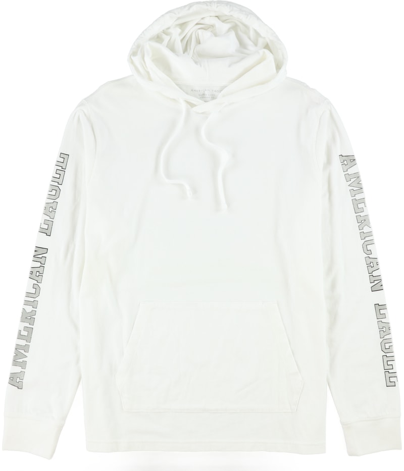 American Eagle Mens Long Sleeve Logo Hoodie Sweatshirt