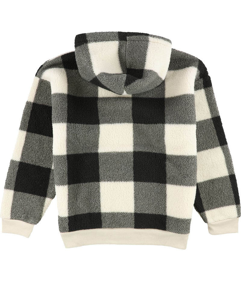 American Eagle Womens Checkered Hooded Sweater