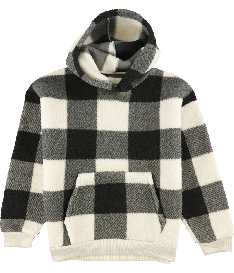 American Eagle Womens Checkered Hooded Sweater