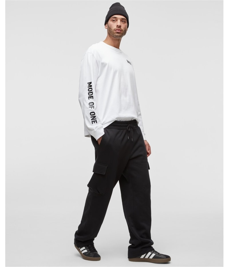 Mode Of One Mens Fleece Straight Leg Cargo Casual Pants