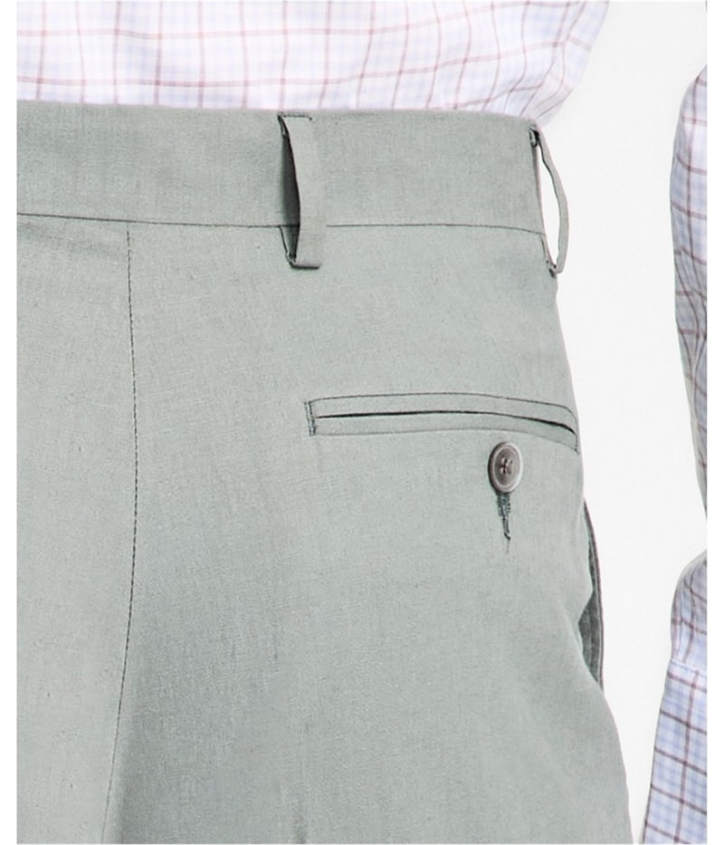 Tommy Hilfiger Mens Modern-Linen Fit Straight Leg Slim Dress Pants