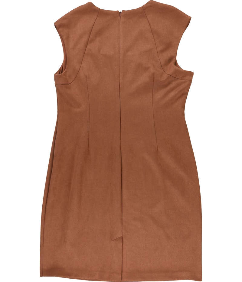 Connected Apparel Womens Square Neck Midi Dress