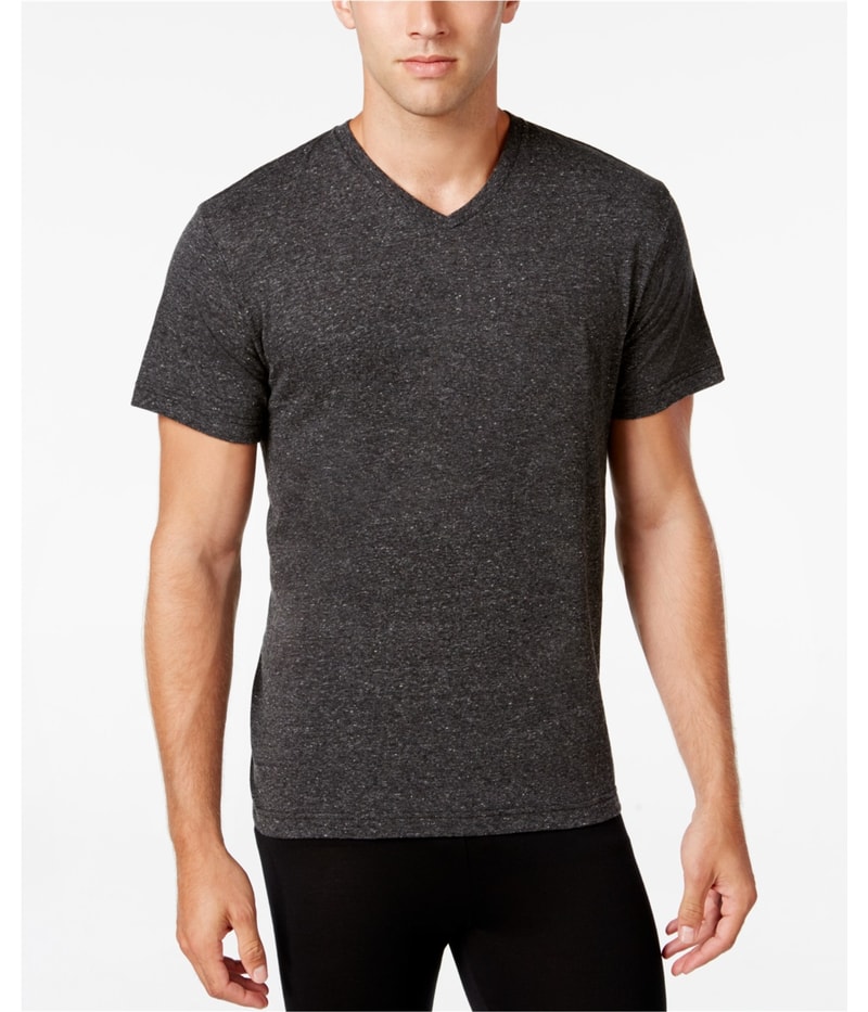 Alfani Mens Ribbed Collar Basic T-Shirt