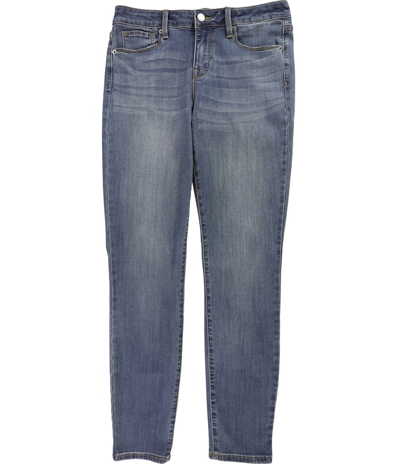 DSTLD Womens Mid-Rise Tapered Skinny Jeans
