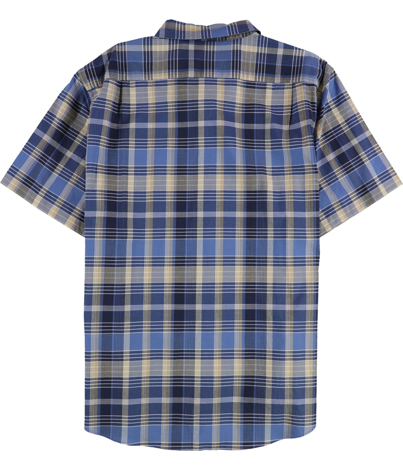 Nautica Mens Plaid Button Up Shirt
