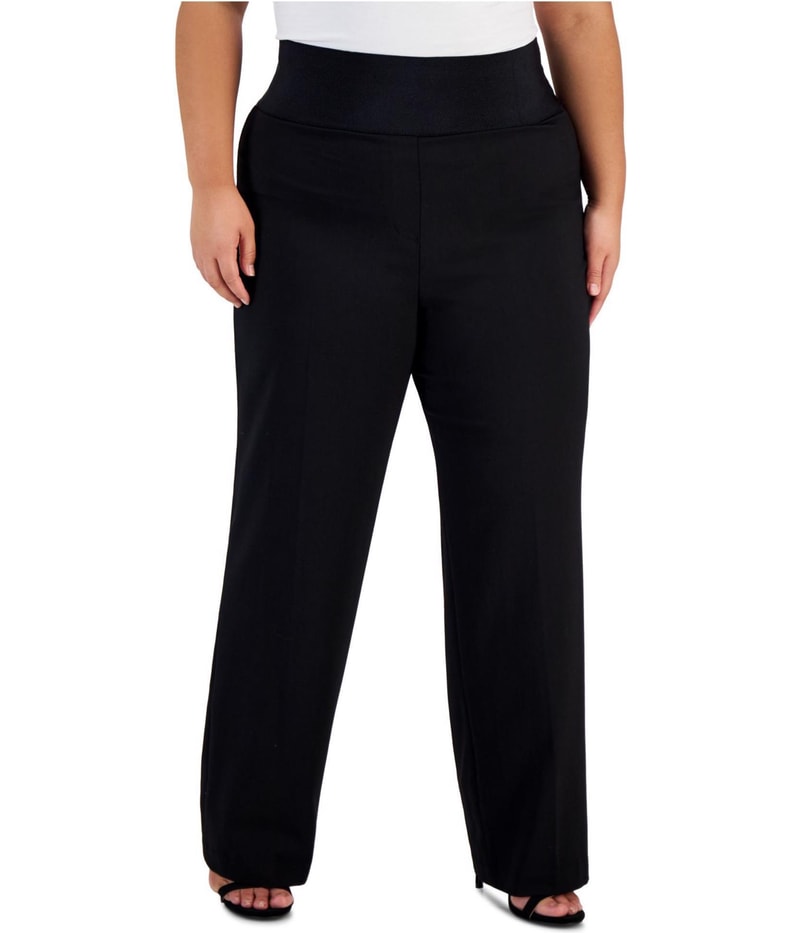 Calvin Klein Womens Pull On Wide Leg Casual Pants