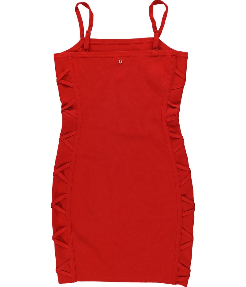 GUESS Womens Gia Side Lace Bodycon Dress