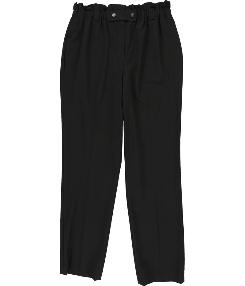 DKNY Womens Ruffled Waist Casual Trouser Pants