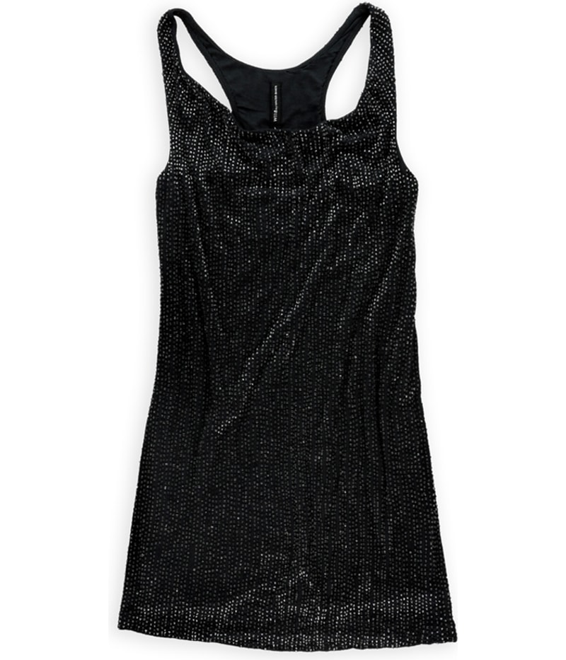 W118 Womens Crystal Beaded Tank Dress