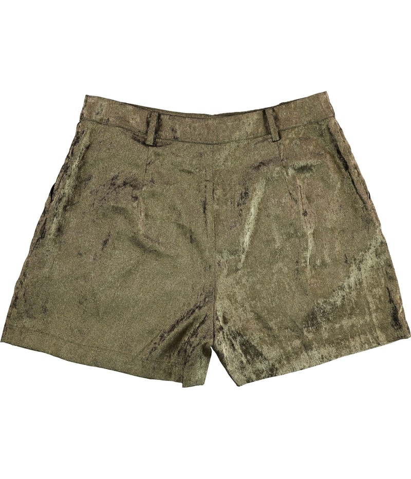 GUESS Womens Metallic Culotte Shorts