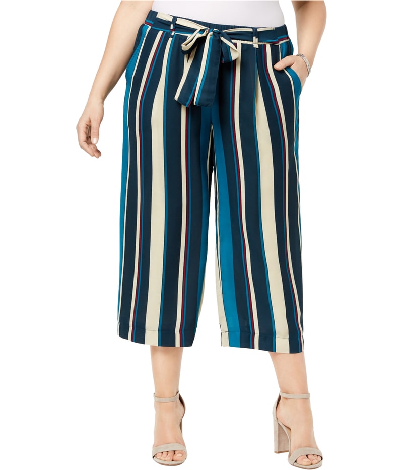 John Paul Richard Womens Tie Front Culottes Relaxed Casual Pants