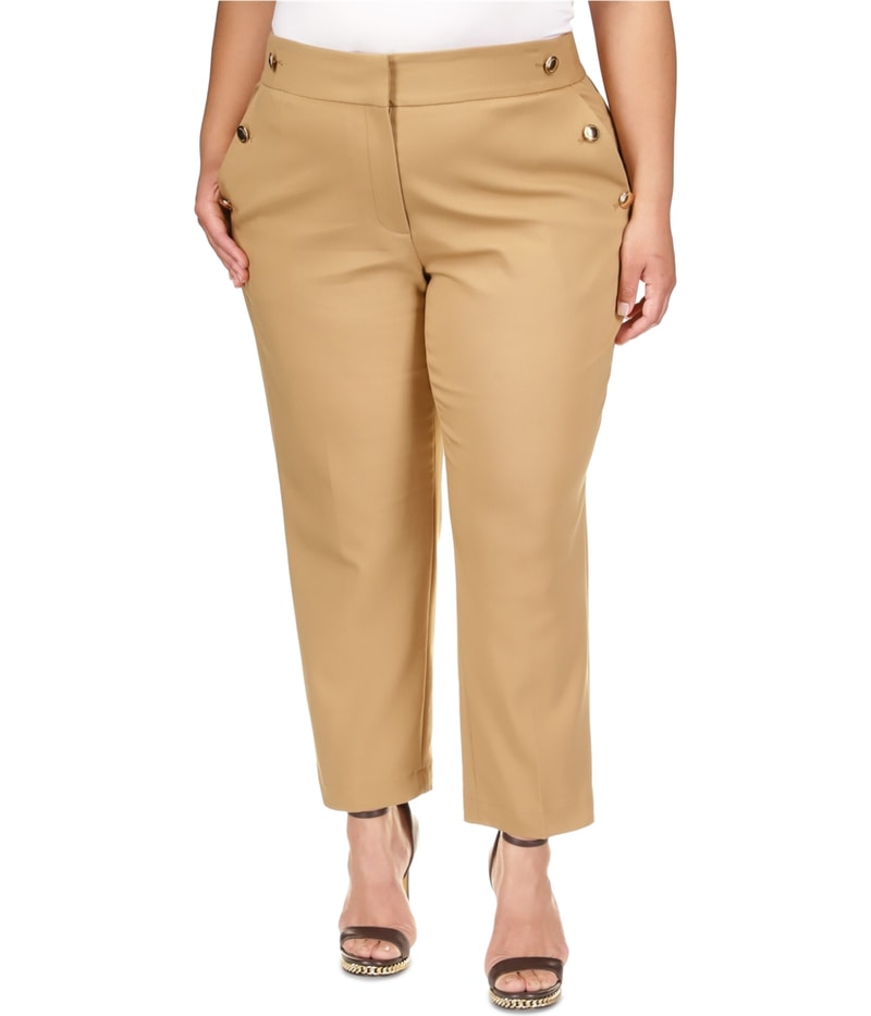 Michael Kors Womens Sailor-Button Straight Leg Casual Pants