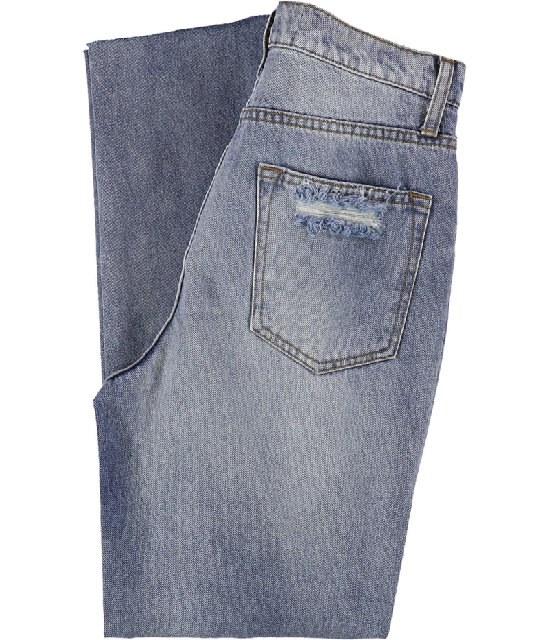 DSTLD Womens Raw Hem Relaxed Straight Leg Boyfriend Jeans, view 2