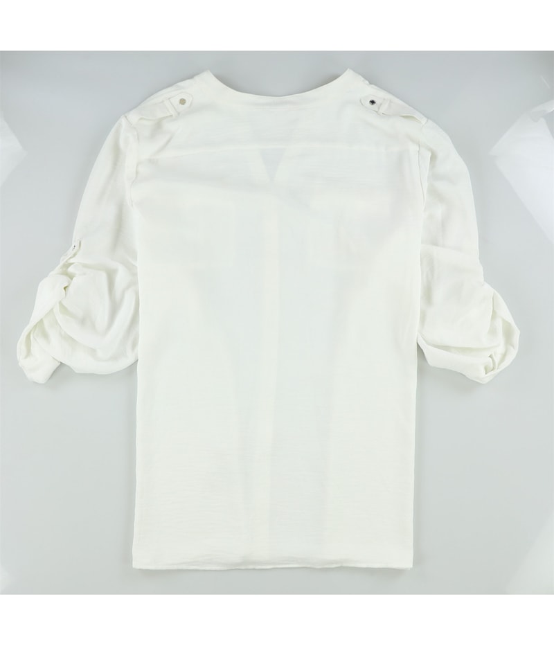 Calvin Klein Womens Textured Button Up Shirt