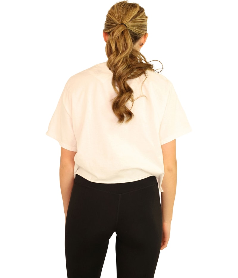 Junk Food Womens USS Bud Cropped Graphic T-Shirt