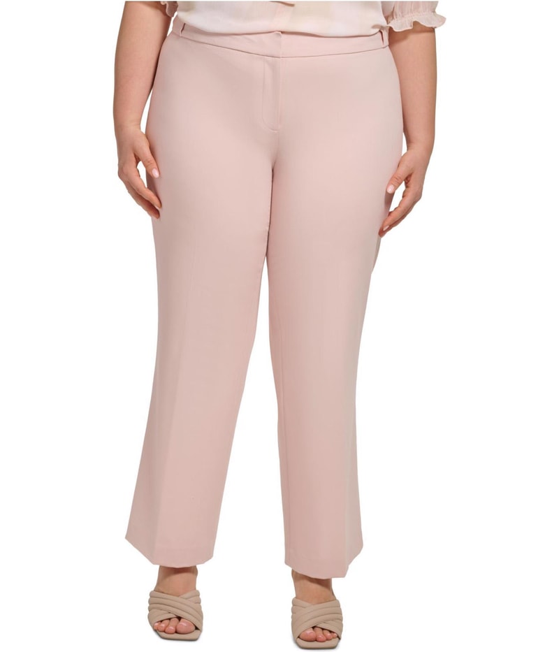 Calvin Klein Womens Highline Straight Leg Casual Pants