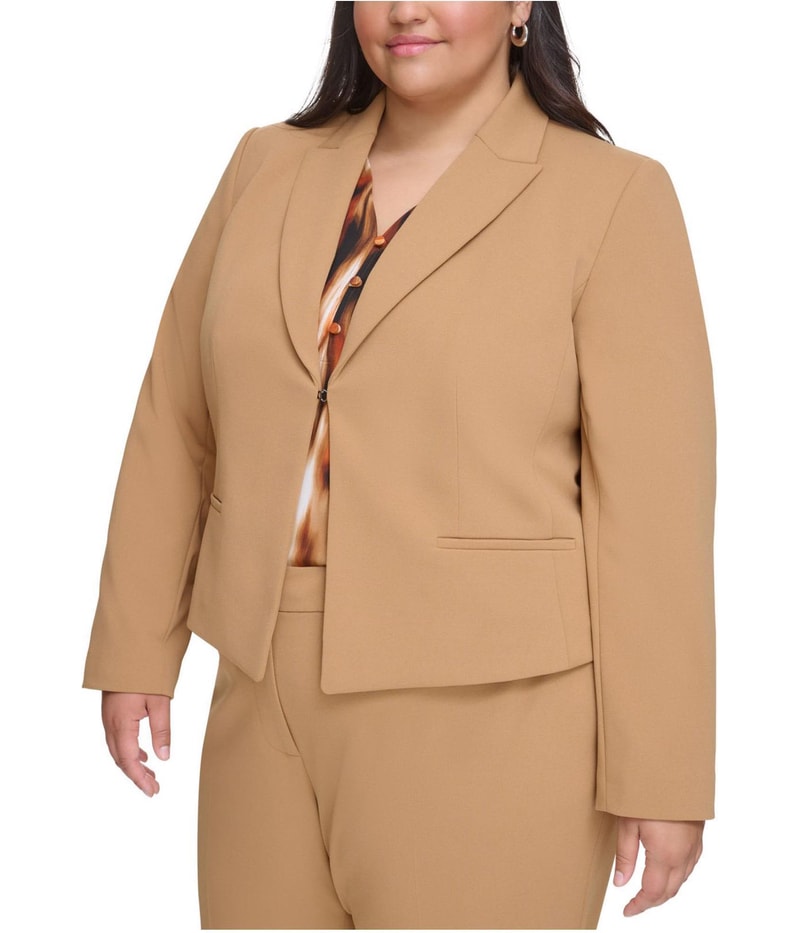 Calvin Klein Womens Cropped Blazer Jacket