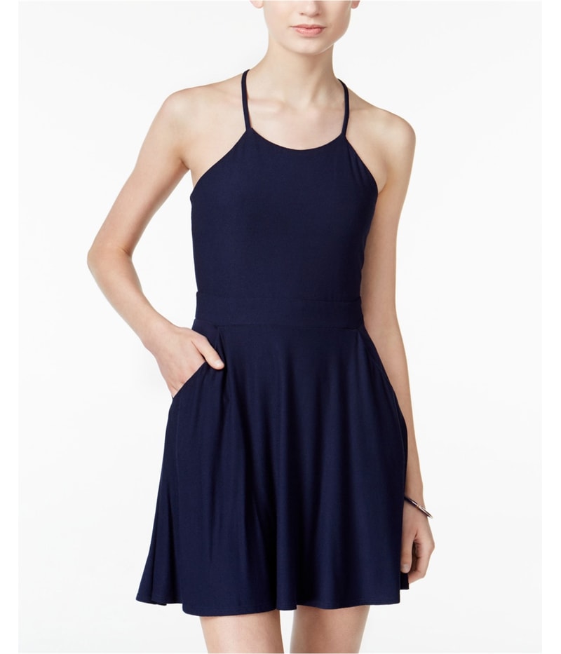 B. DARLIN Womens Strappy Back Shift Dress