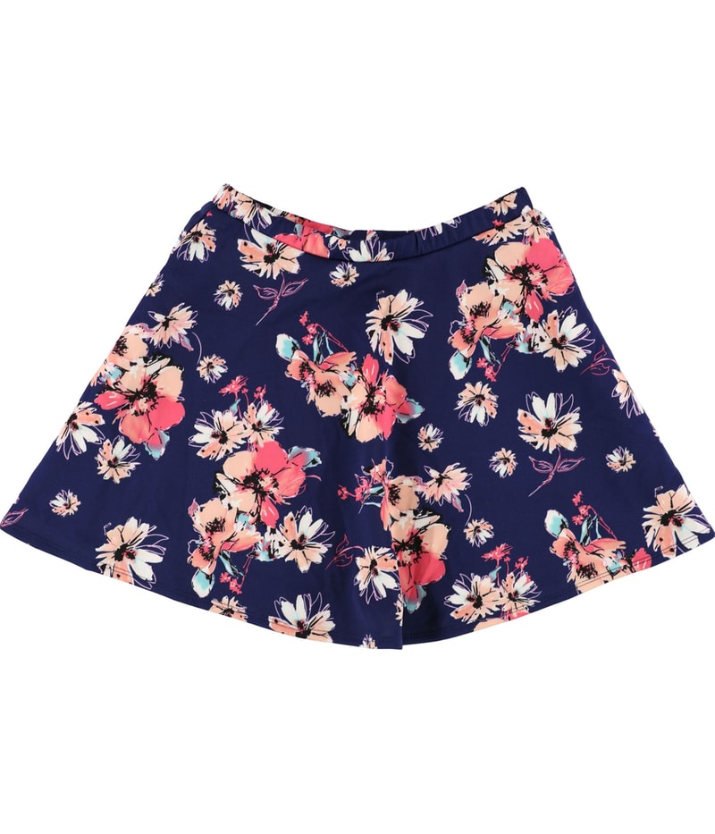 B. DARLIN Womens Printed Skater Skirt