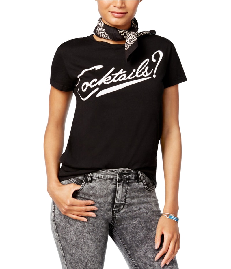 Dream Scene Womens Cotton Cocktails Graphic T-Shirt