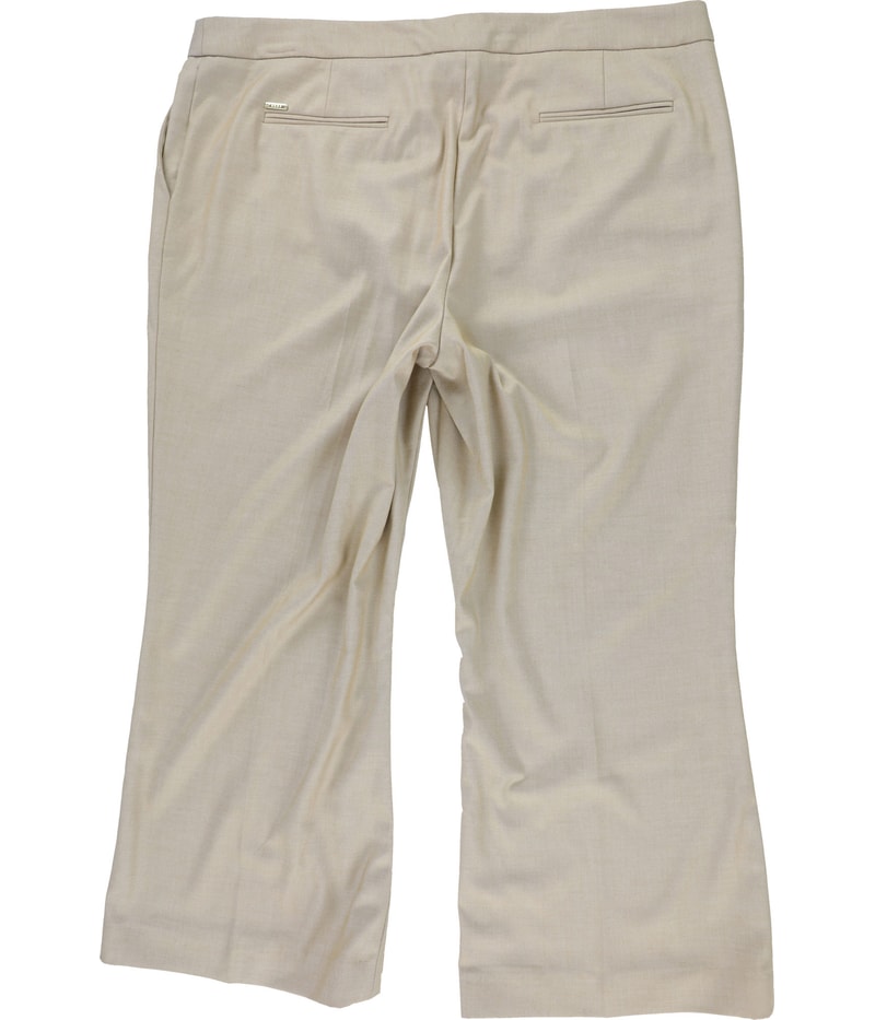 DKNY Womens Solid Straight Leg Dress Pants