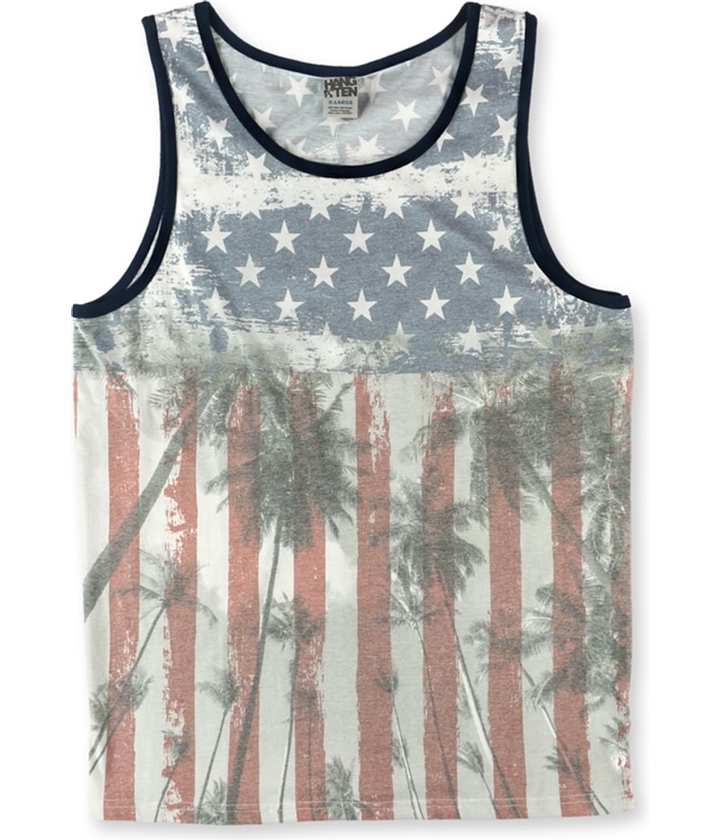 Hang Ten Mens Americana Palm Tank Top