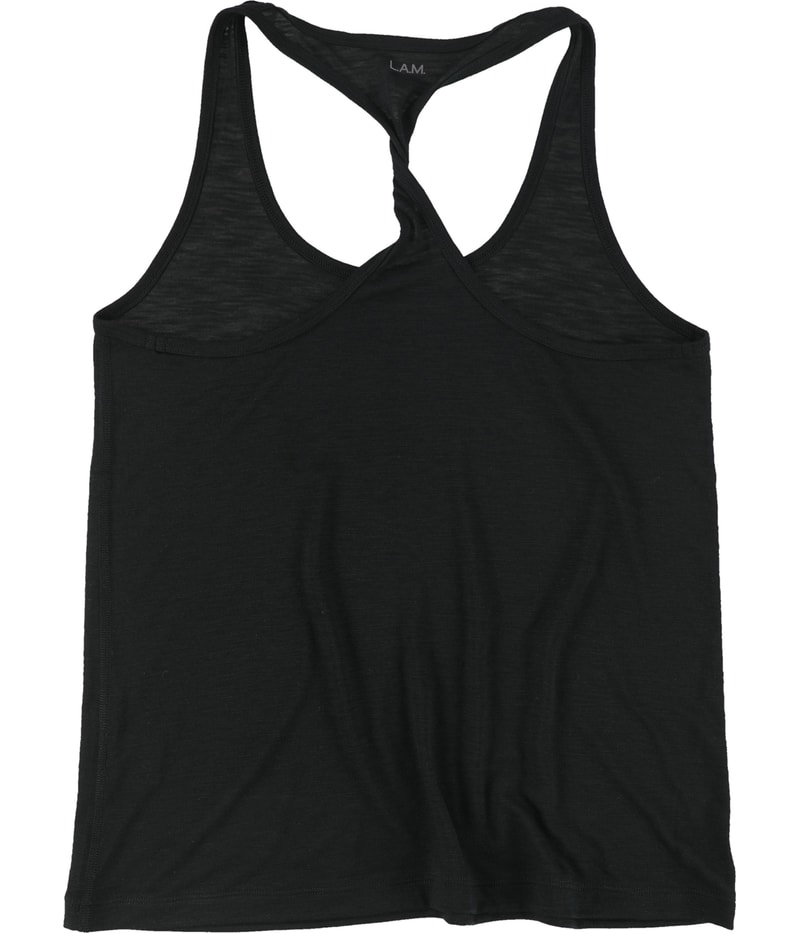 Lifestyle and Movement Womens We Rise Racerback Tank Top in Black, image 2 of 2