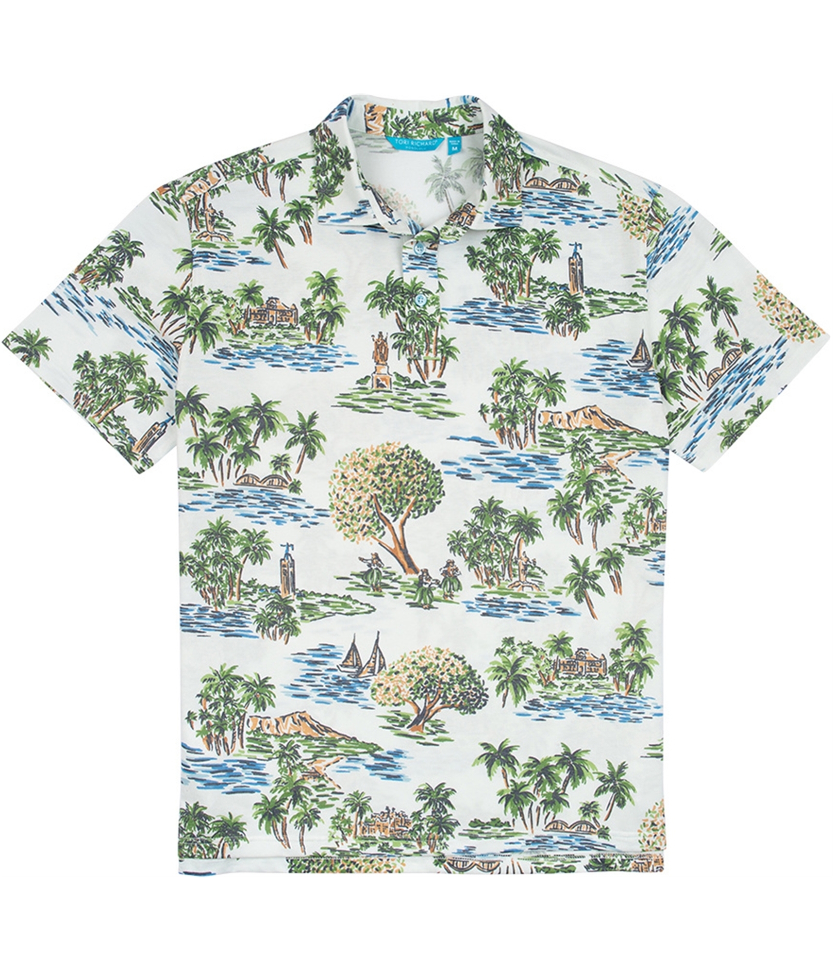 Мужская рубашка-поло Aloha Toile от Tori Richard