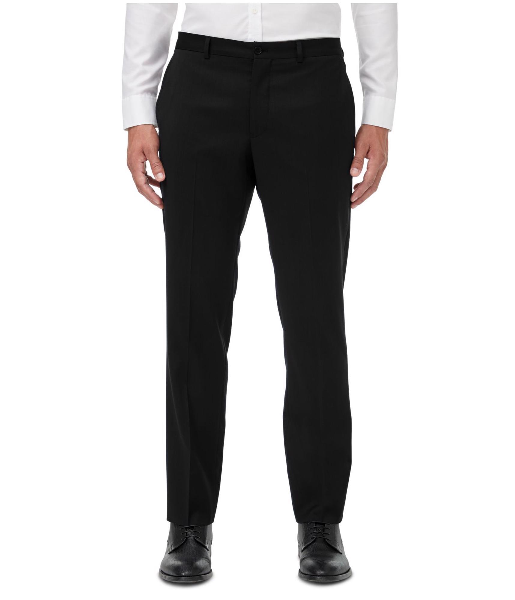 Мужские приталенные однотонные брюки-слаксы Armani Mens Slim Fit 15590₽