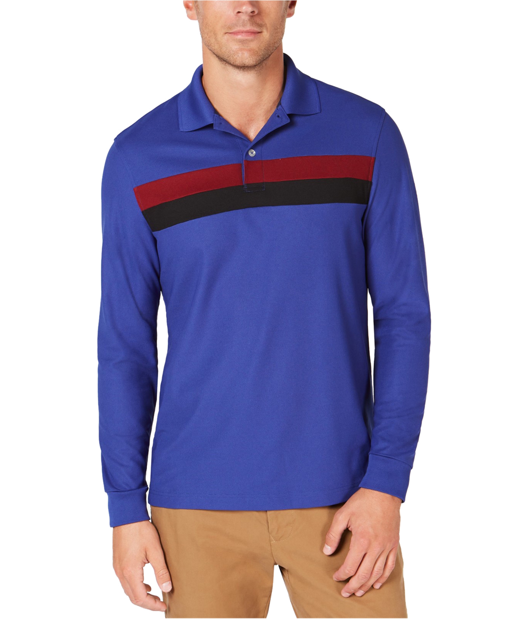 Клубная мужская рубашка поло в полоску 5090₽