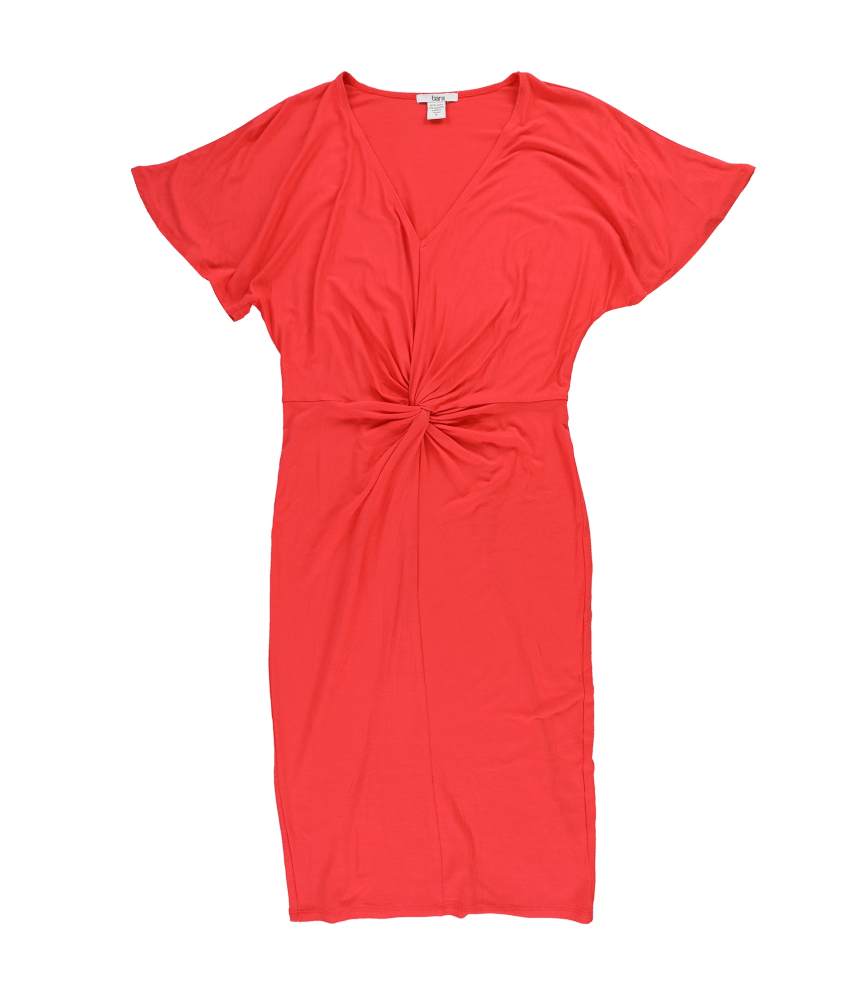 bar III Womens Twist Front Sheath Shirt Dress