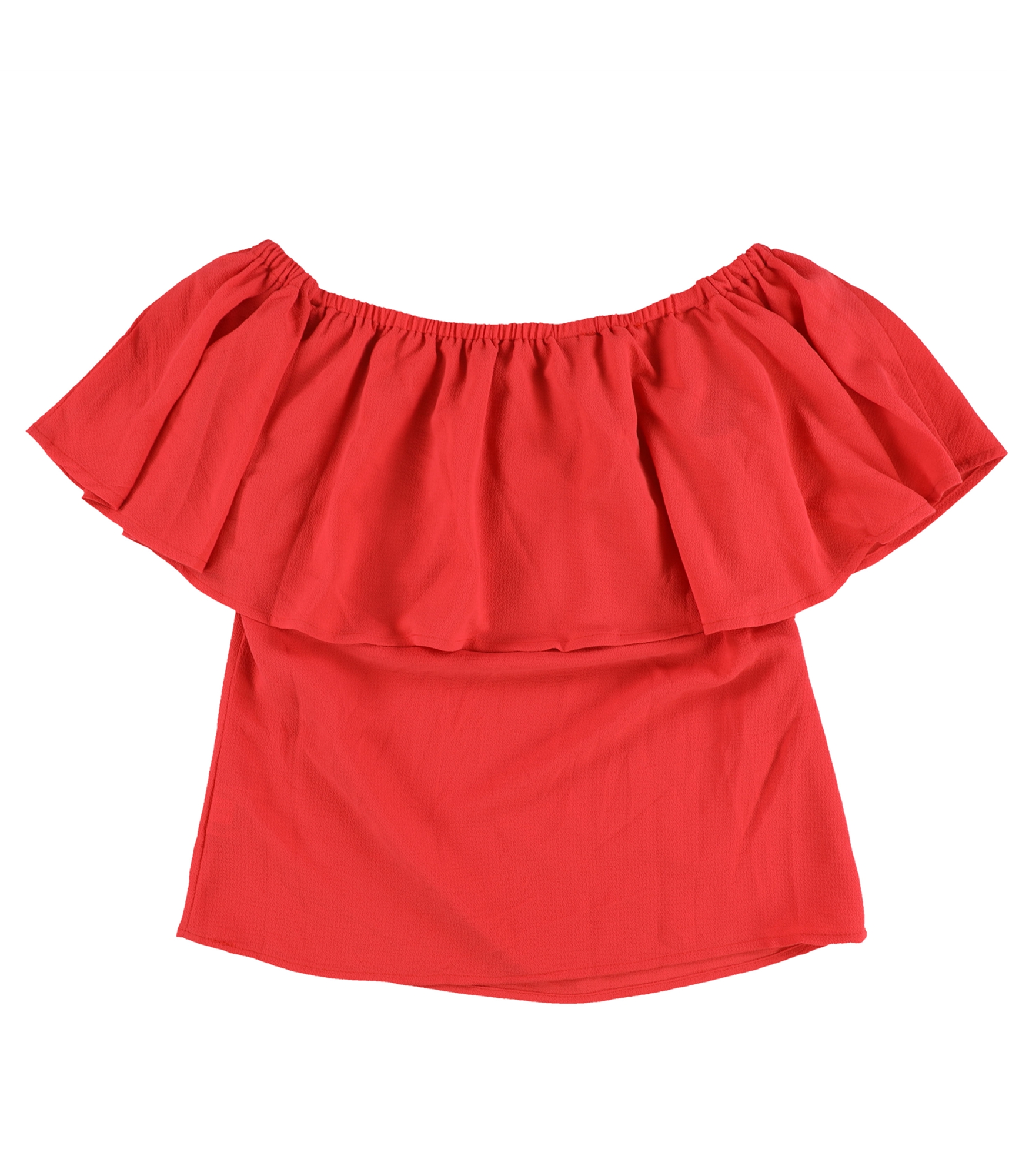 bar III Womens Ruffled Off the Shoulder Blouse