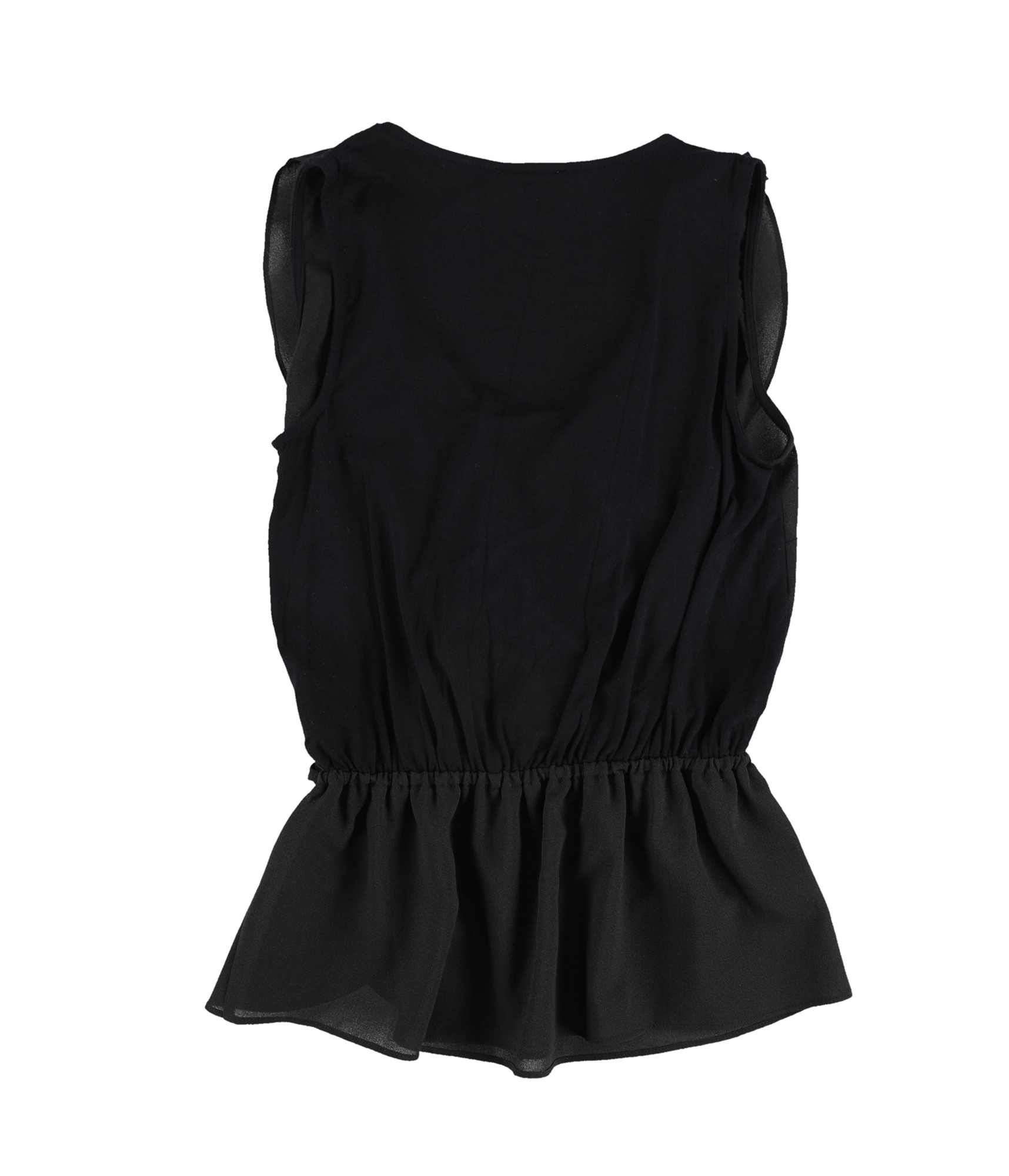 bar III Womens Ruffle-Trim Knit Blouse