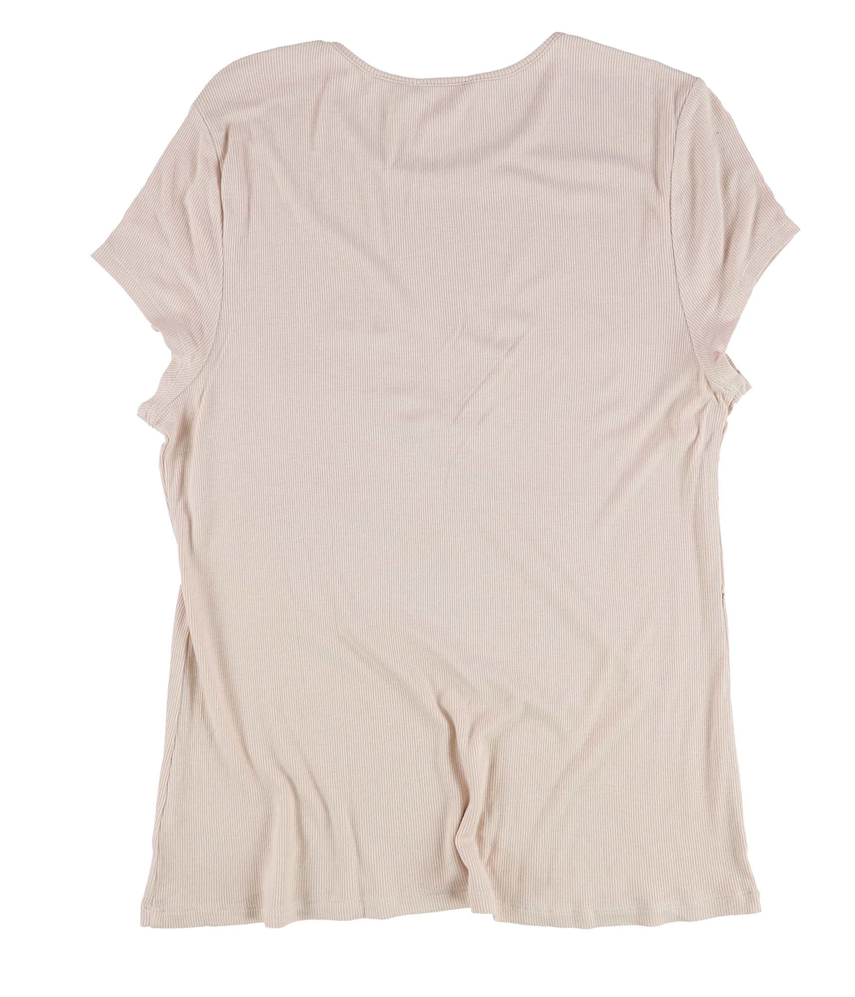 bar III Womens Ribbed Basic T-Shirt