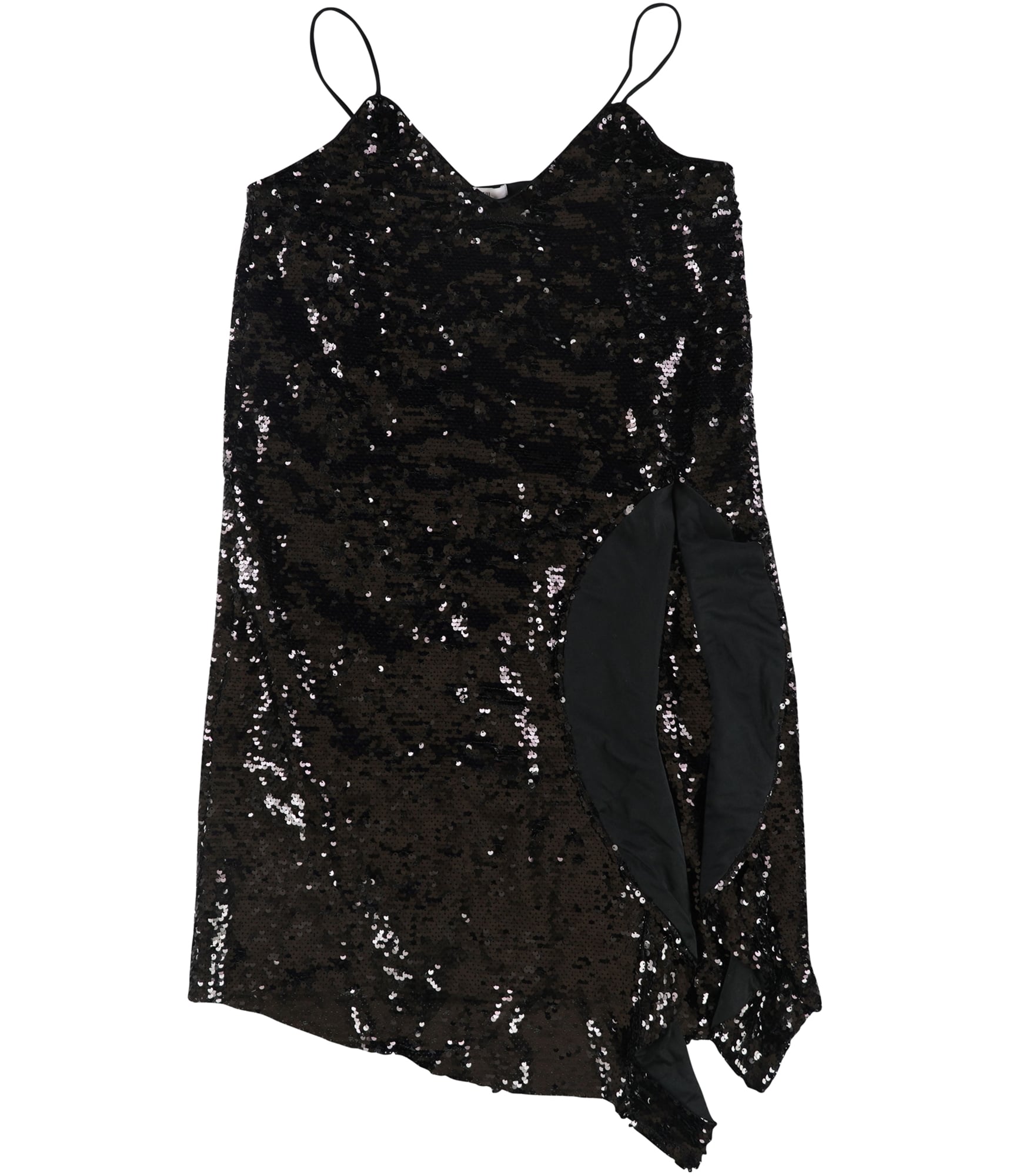 bar III Womens Sequined Slip Dress