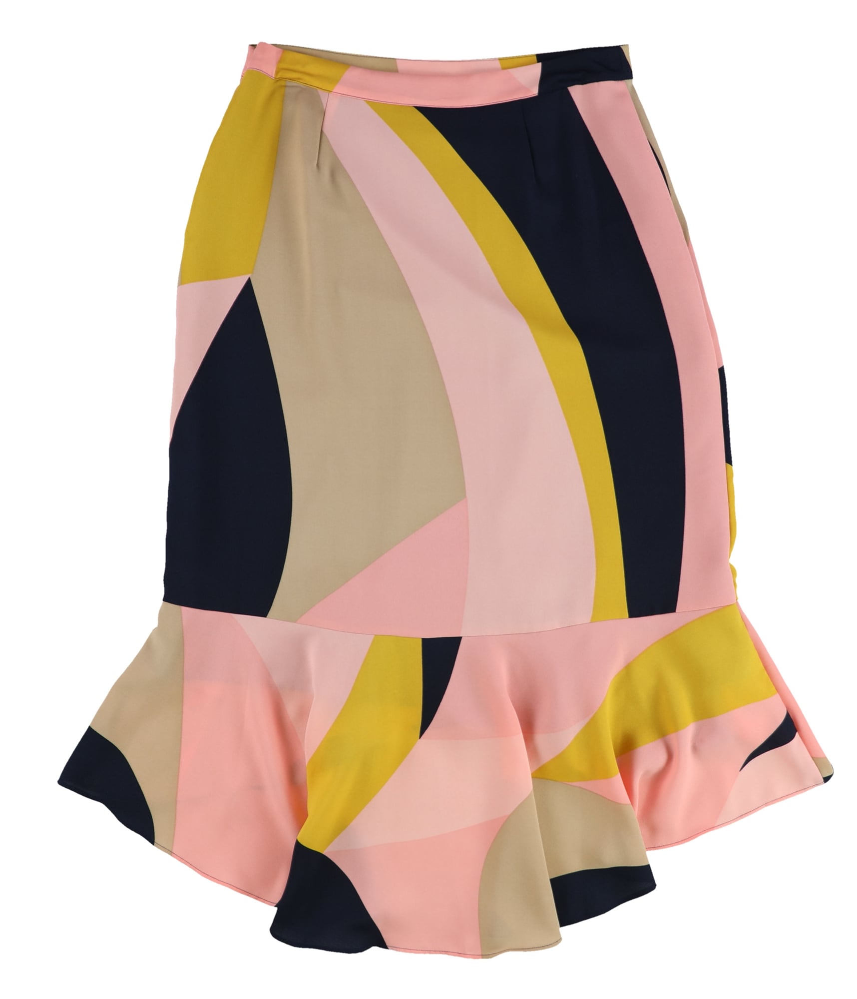 bar III Womens Colorblocked Trumpet Skirt - Picture 2 of 9