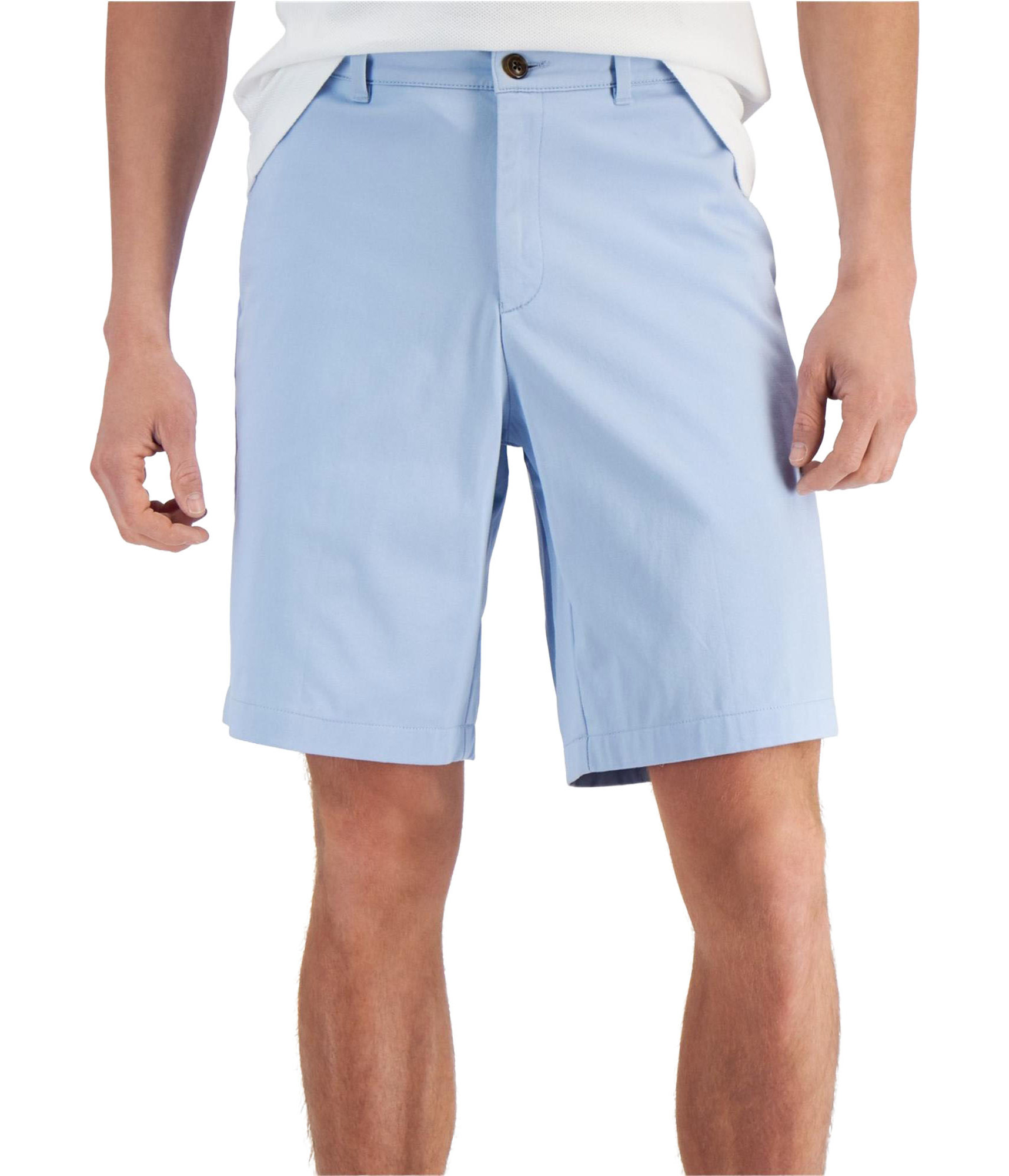 Alfani Mens Solid Flat Front Casual Walking Shorts 4590₽