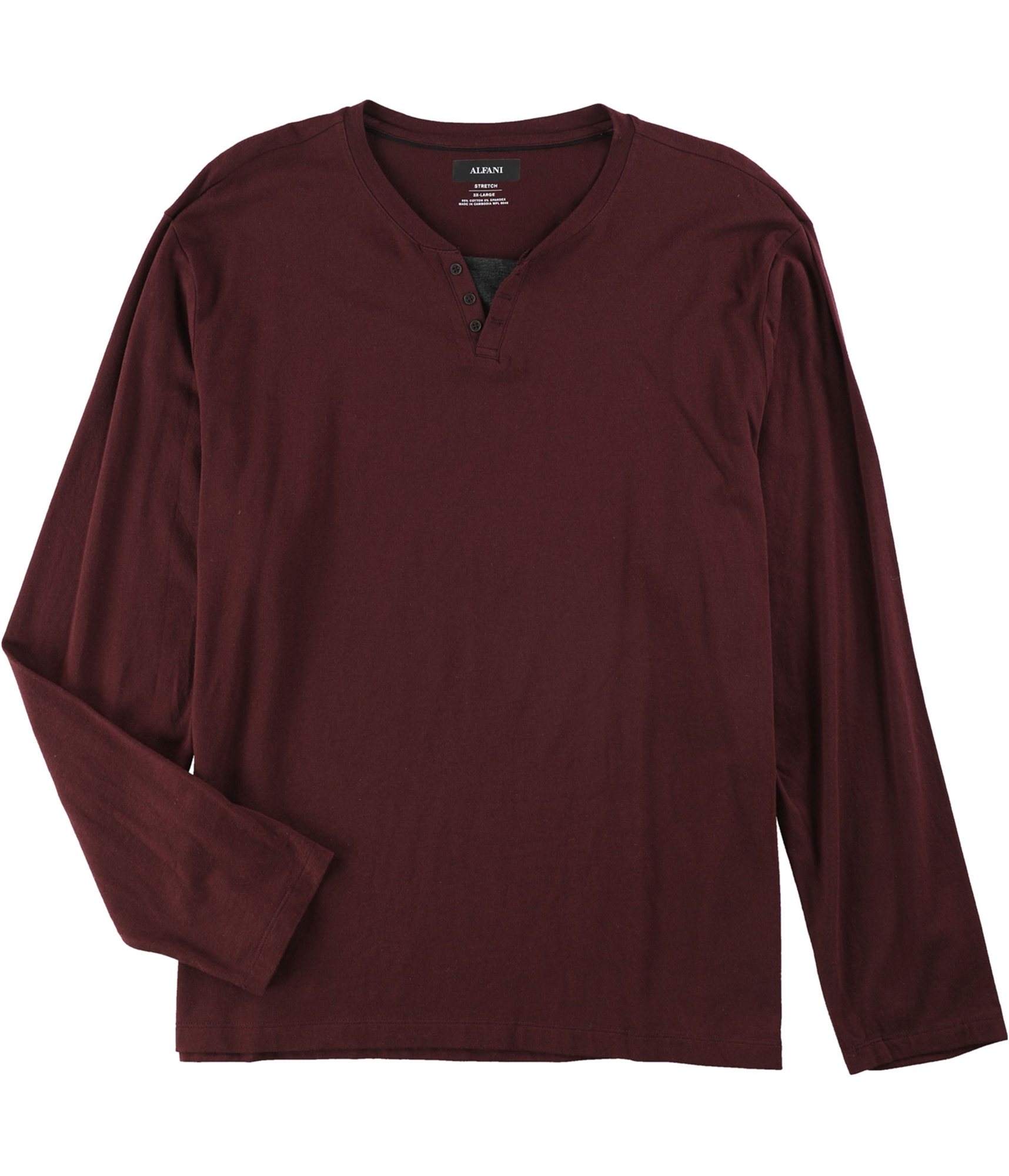 Мужская футболка Alfani с разрезным вырезом и украшением LS 4490₽