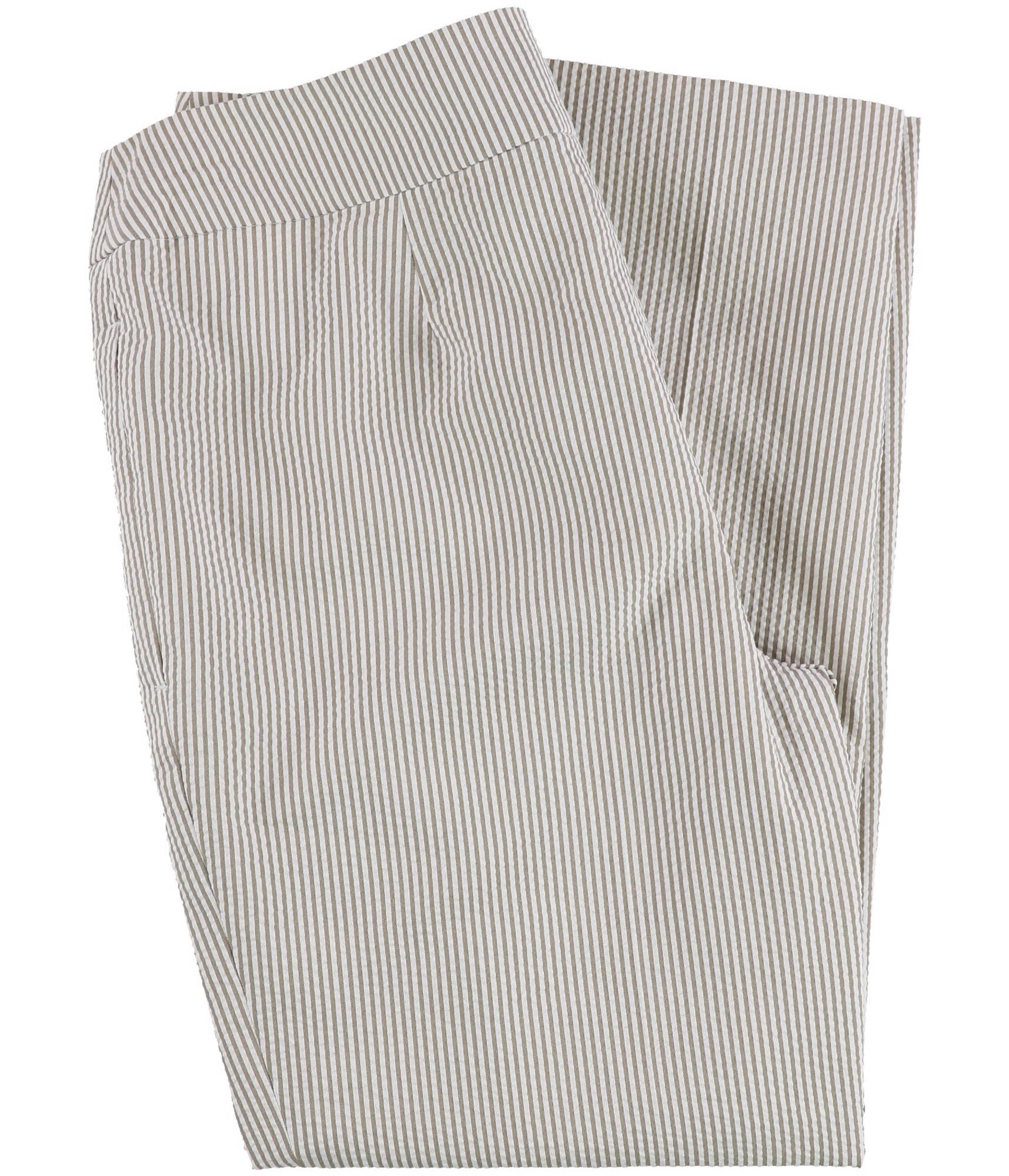 Kasper Womens Seersucker Stripe Casual Trouser Pants - Picture 3 of 13