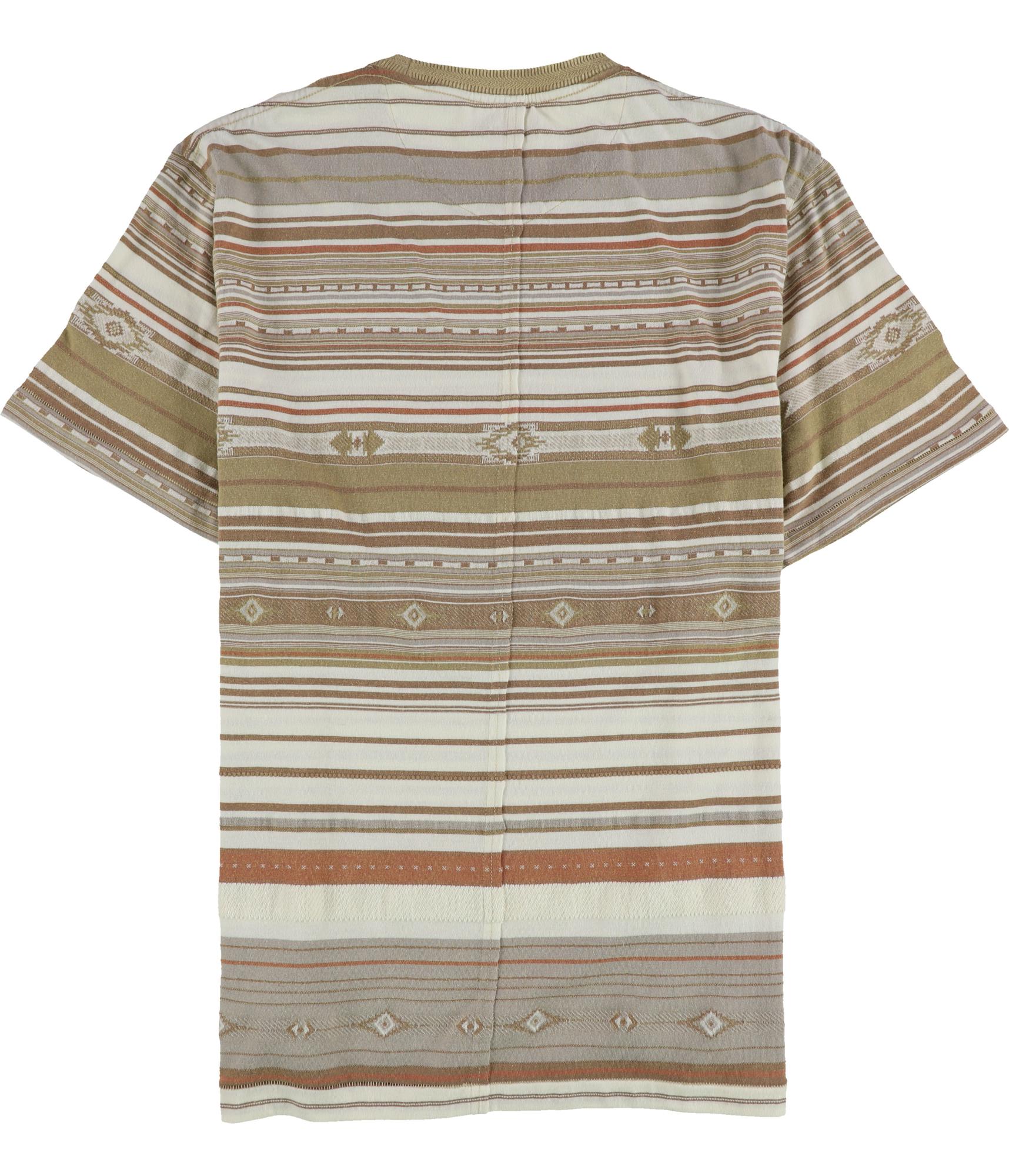 Frye Mens Art Pattern With Stripes Embellished T-Shirt 8690₽