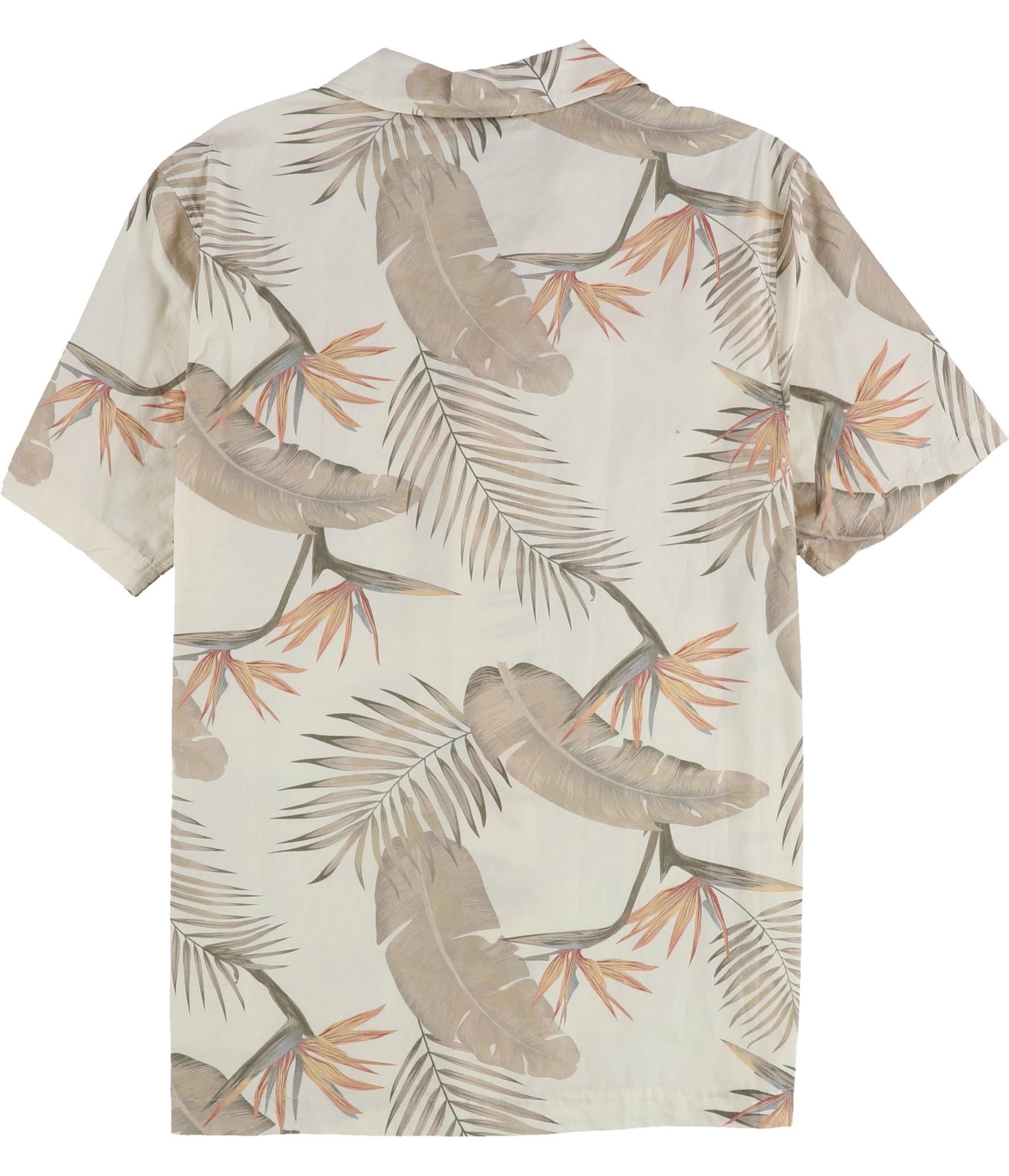 Frye Mens Tropical Woven Button Up Shirt