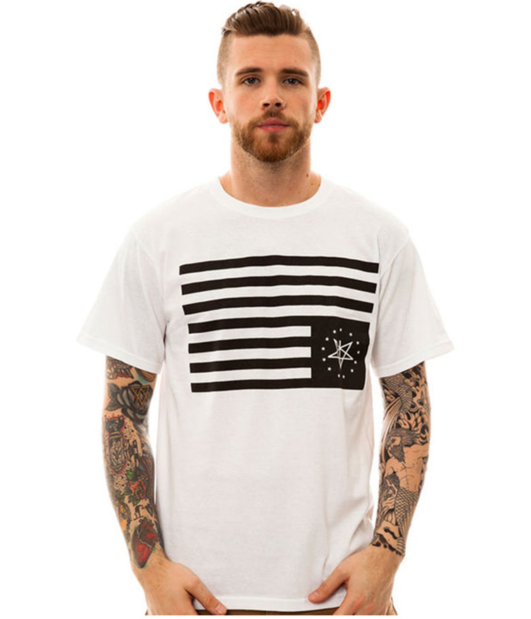 Black Scale Mens The Black Rebels Graphic T-Shirt